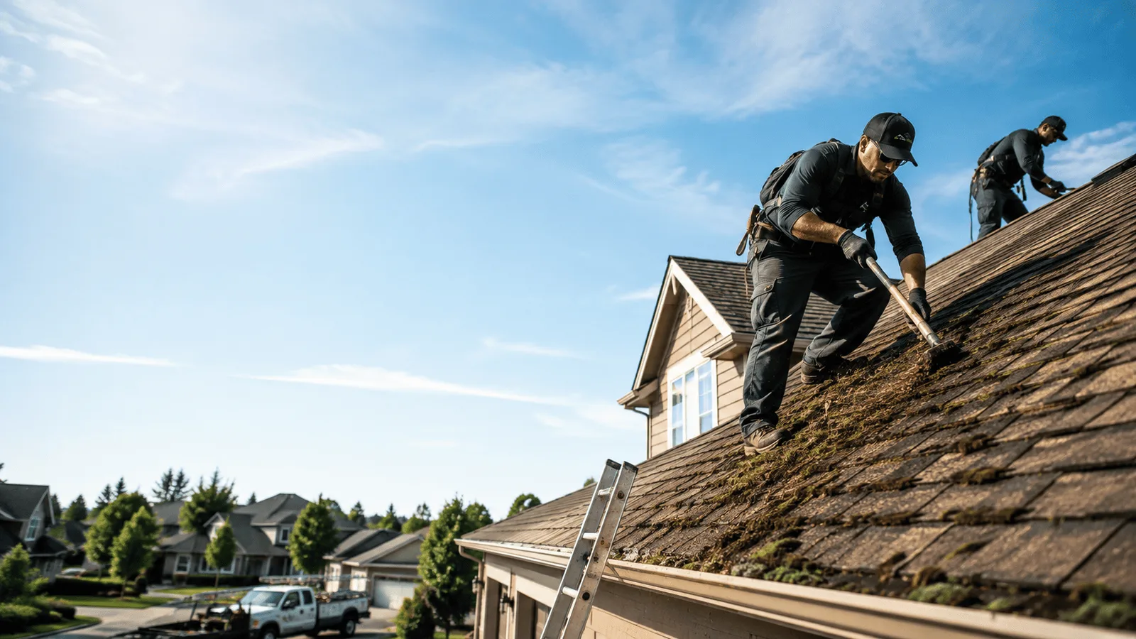 Roof Moss Removal in Loves Park, IL near me